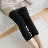 Thigh Warm Footless Socks, Unisex Fleece Knee Warmers Legging, Winter Knit Warm Long Leg Warmer, Warm Boot Cuffs Long Sock, Thin Outdoor Knee Compression Sleeve
